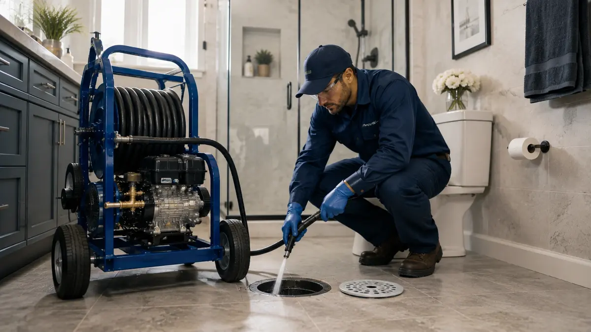 Bathroom Drain Hydro Jetting in Atascadero