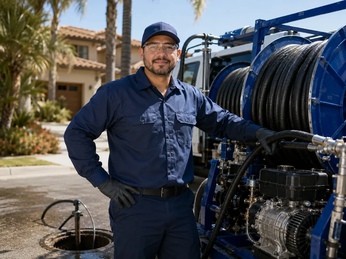 Hydro jet sewer cleaning in Atascadero