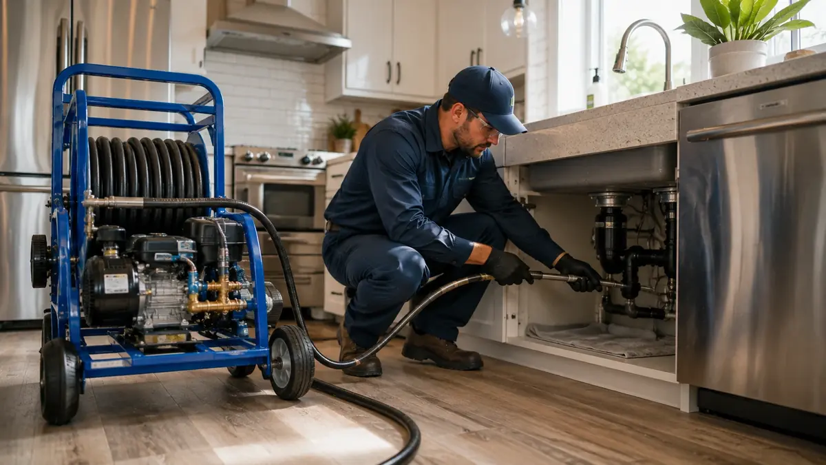 Kitchen Drain Hydro Jetting in Atascadero