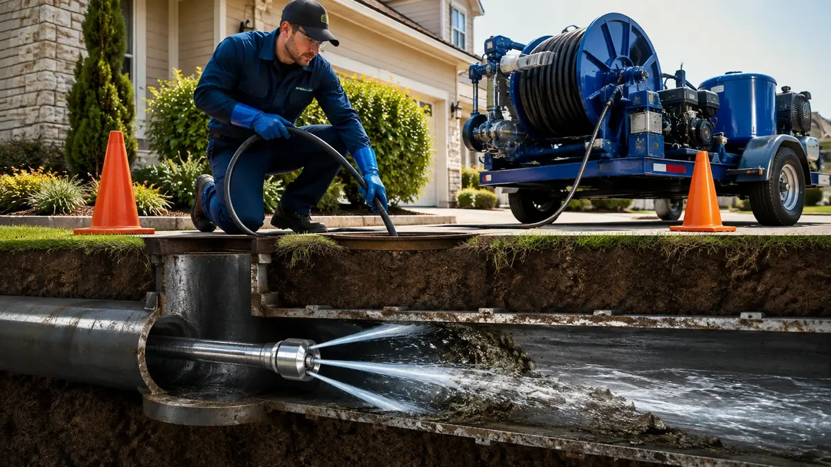 Main Sewer Line Hydro Jet Cleaning in Atascadero