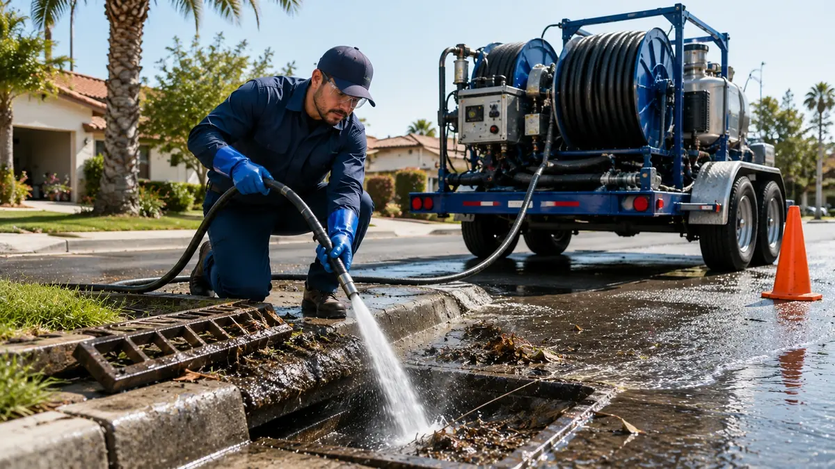 Storm Drain Hydro Jet Cleaning in Atascadero